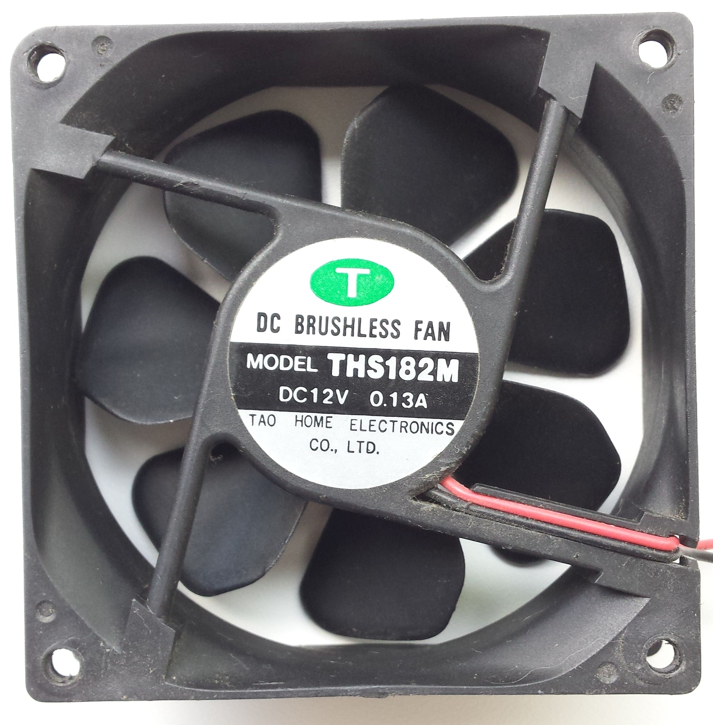Ventilator 80x80x25 12VDC 2-pins / TAO home electronics THS182M